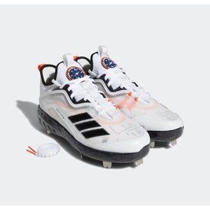 Size 13.5 Adidas Icon 6 Liftoff Metal Baseball White Black Cleats Shoes GW5916